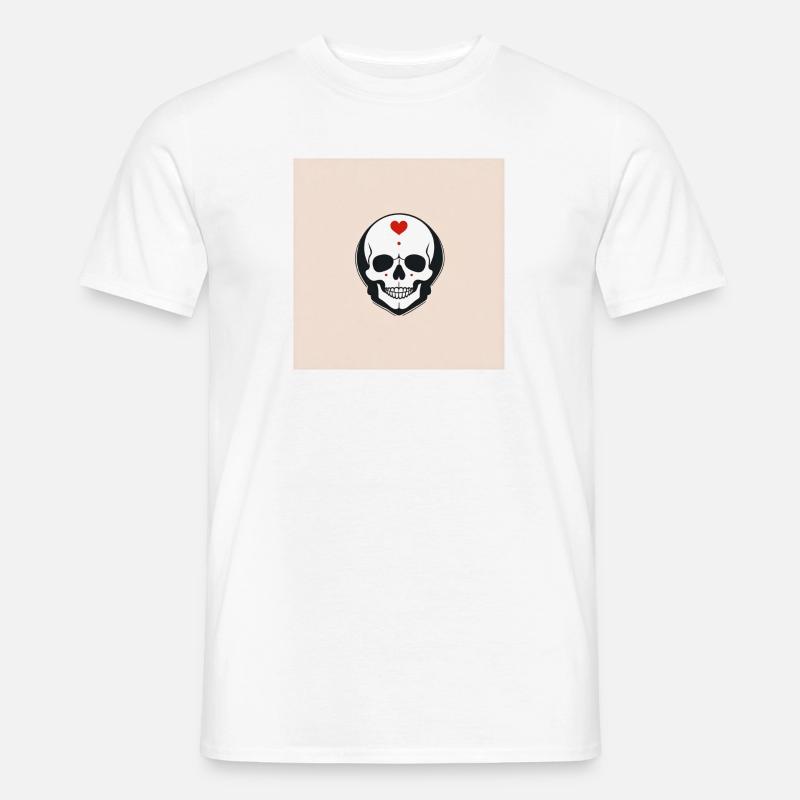 Kopf mit Herz - Männer T-Shirt - undefined