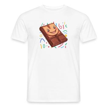 Schokolade Vanille Schoko - Männer T-Shirt - Weiß - Vorne - AI Model Male 178 dark (178cm)