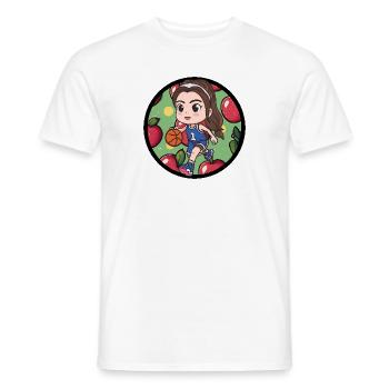 Basket-ball Joueurs de basket-ball - T-shirt homme - blanc - Devant - AI Model Male 178 dark (178cm)