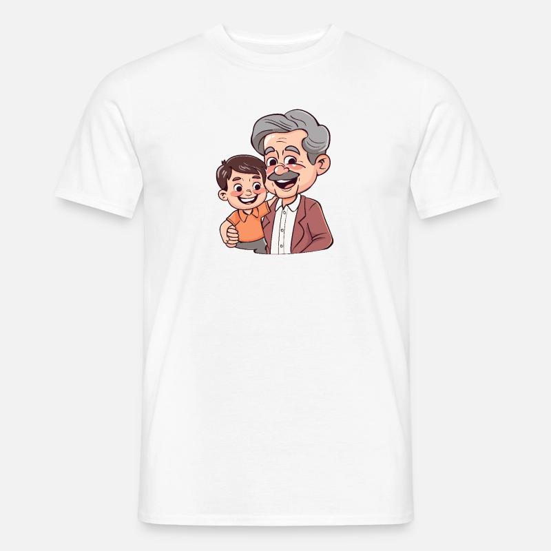 Opa Großeltern - Männer T-Shirt - Weiß