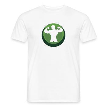 Entraînement de musculation - T-shirt homme - blanc - Devant - AI Model Male 178 dark (178cm)