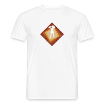 Bodybuilding Dumbbell - Men's T-Shirt - white - Front - AI Model Male 178 dark (178cm)