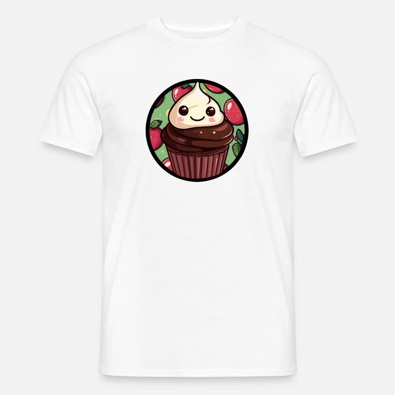 Muffin Cookie - Männer T-Shirt - Weiß