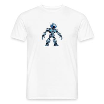 Cyber-Mech – Zukunft trifft Stil 🤖 - Männer T-Shirt - Weiß - Vorne - AI Model Male 178 dark (178cm)