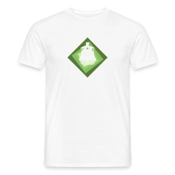 Locomotive à vapeur Chemin de fer Locomotive à vapeur - T-shirt homme - blanc - Devant - AI Model Male 178 dark (178cm)