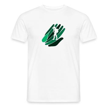 Photographer Image SLR - Men's T-Shirt - white - Front - AI Model Male 178 dark (178cm)