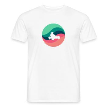 Car - Men's T-Shirt - white - Front - AI Model Male 178 dark (178cm)