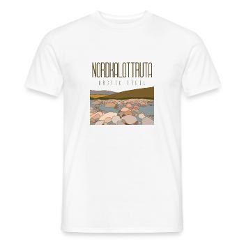 Nordkalottruta - Arctic Trail - Men's T-Shirt - white - Front - AI Model Male 178 dark (178cm)