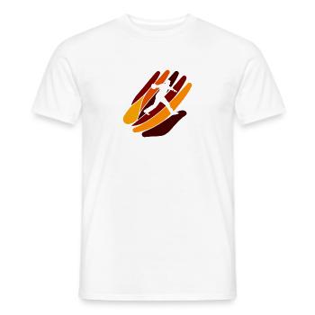 Quille melon - T-shirt homme - blanc - Devant - AI Model Male 178 dark (178cm)