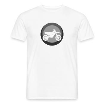Motocross Chopper - Men's T-Shirt - white - Front - AI Model Male 178 dark (178cm)