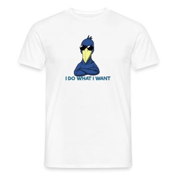 Shoebill Bird Ornithologist Forest I Gift - Men's T-Shirt - white - Front - AI Model Male 178 dark (178cm)