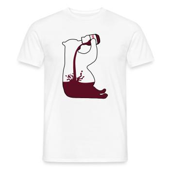 Gewichtheber Bär Schoki - Chocoholic - Männer T-Shirt - Weiß - Vorne - AI Model Male 178 dark (178cm)