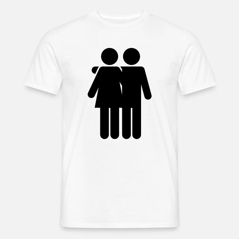 Coppia - T-shirt uomo - bianco