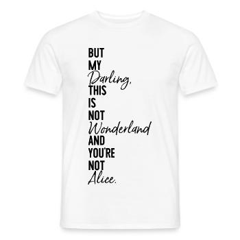 Alice Wonderland - Männer T-Shirt - Weiß - Vorne - AI Model Male 178 dark (178cm)