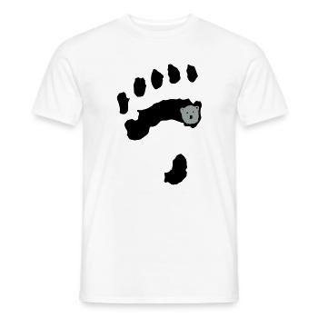 Eisbär + Tatze - Männer T-Shirt - Weiß - Vorne - AI Model Male 178 dark (178cm)