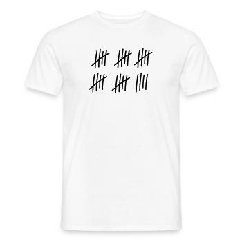 29 strokes / / 29 times / / Birthday / / gift - Men's T-Shirt - white - Front - AI Model Male 178 dark (178cm)