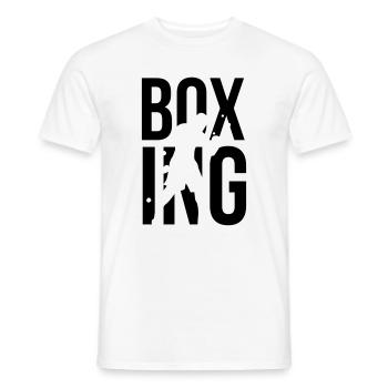 boxing boxen - Männer T-Shirt - Weiß - Vorne - AI Model Male 178 dark (178cm)