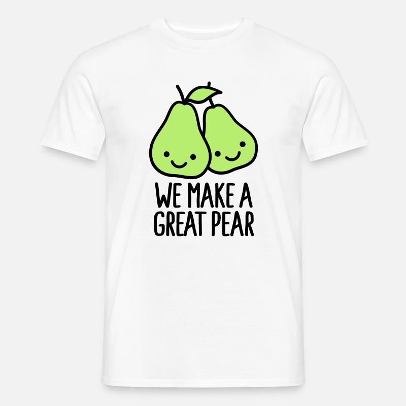 We make a great pear - Männer T-Shirt - Weiß