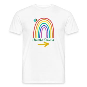 Ich liebe den Camino - Männer T-Shirt - Weiß - Vorne - AI Model Male 178 dark (178cm)