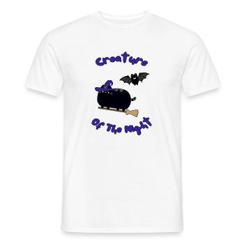 Kreatur der Nacht Katzen Hexe - Männer T-Shirt - Weiß - Vorne - AI Model Male 178 dark (178cm)