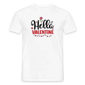 Romantischer Valentinstag Blumenherz Design - Männer T-Shirt - Weiß - Vorne - AI Model Male 178 dark (178cm)