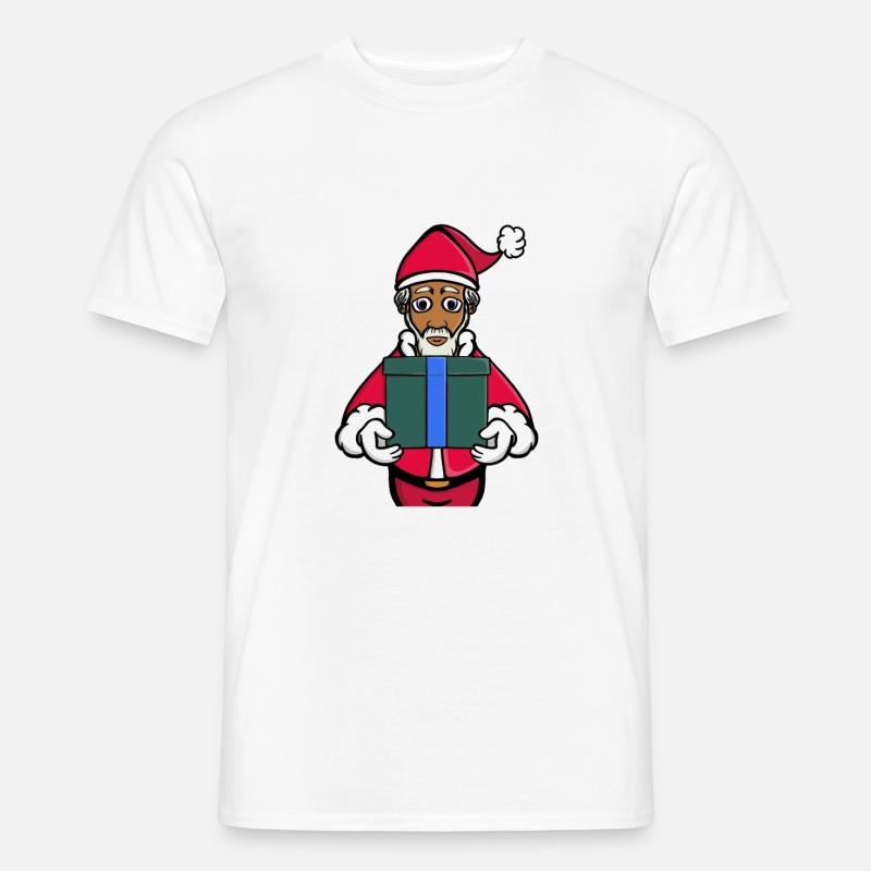 Ein Geschenk vom Weihnachtsmann - Männer T-Shirt - Weiß