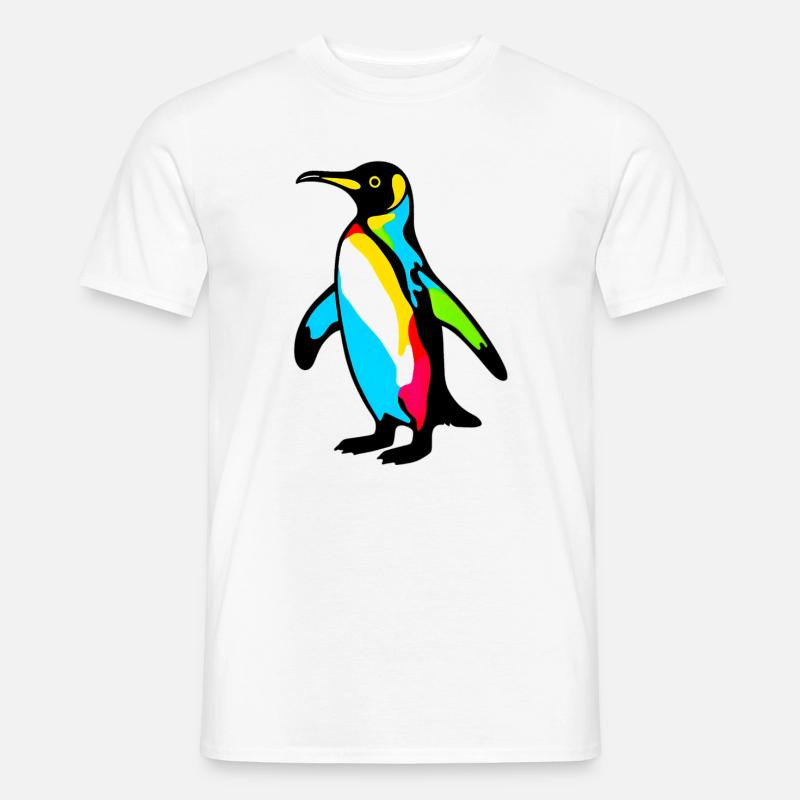 Pinguin - Männer T-Shirt - Weiß