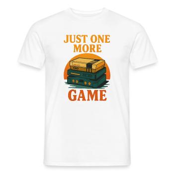 Retro Videospiel-Design mit Statement - Männer T-Shirt - Weiß - Vorne - AI Model Male 178 dark (178cm)