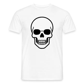 Bande dessinée squelette - T-shirt homme - blanc - Devant - AI Model Male 178 dark (178cm)