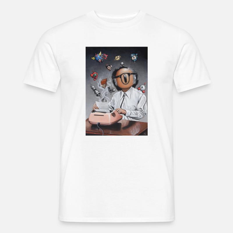Isaac der Bot - Männer T-Shirt - Weiß