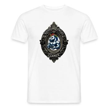 Rainbow Power Gamer - Männer T-Shirt - Weiß - Vorne - AI Model Male 178 dark (178cm)