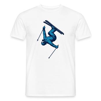 Skifahren | Skifahrer | Berg - Männer T-Shirt - Weiß - Vorne - AI Model Male 178 dark (178cm)