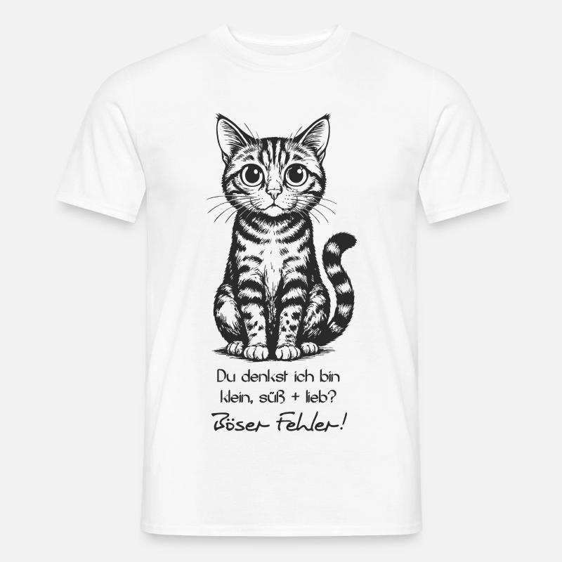 Du denkst ich bin... - Männer T-Shirt - Weiß