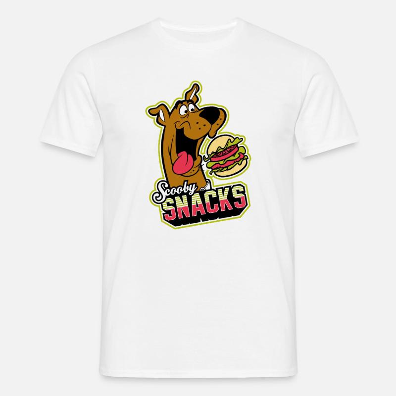 Scooby-Doo Scooby Snacks Mit Burger - Männer T-Shirt - Weiß