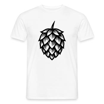 Symbole du houblon - T-shirt homme - blanc - Devant - AI Model Male 178 dark (178cm)