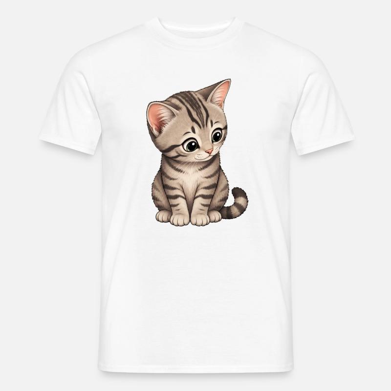 Kätzchen - Männer T-Shirt - Weiß