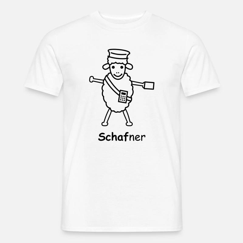 TIB_Schaf-ner - Männer T-Shirt - Weiß