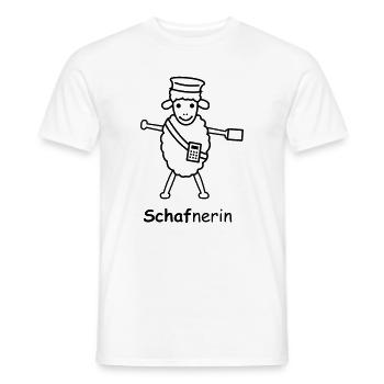 TIB_Schaf-nerin - Männer T-Shirt - Weiß - Vorne - AI Model Male 178 dark (178cm)