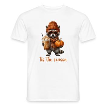 Le raton laveur de la saison - T-shirt homme - blanc - Devant - AI Model Male 178 dark (178cm)