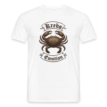 Krebs Emotion Ornament - Männer T-Shirt - Weiß - Vorne - AI Model Male 178 dark (178cm)