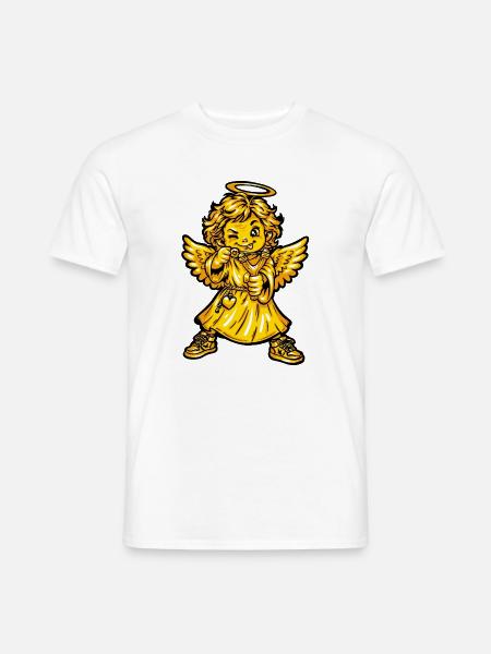 Engel Humor Love - Männer T-Shirt - Weiß