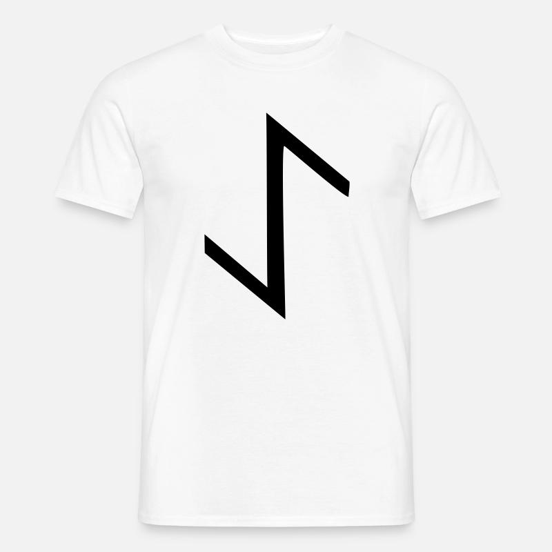 rune eihwaz,eoh - Männer T-Shirt - Weiß