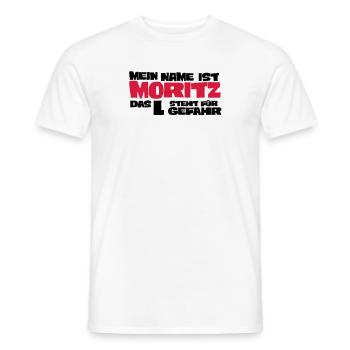 Moritz - T-shirt homme - blanc - Devant - AI Model Male 178 dark (178cm)