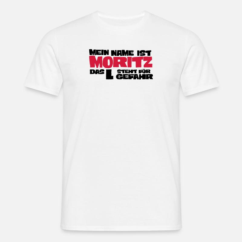 moritz - Männer T-Shirt - Weiß
