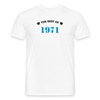 The best of 1971 - T-shirt homme - blanc - Devant - AI Model Male 178 dark (178cm)