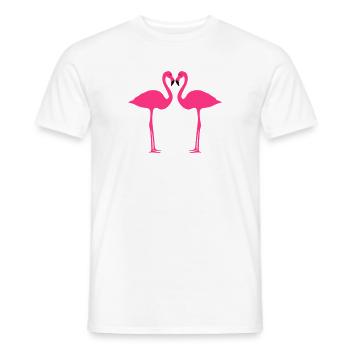 Flamingo, flamingos (super cheap!) - Men's T-Shirt - white - Front - AI Model Male 178 dark (178cm)