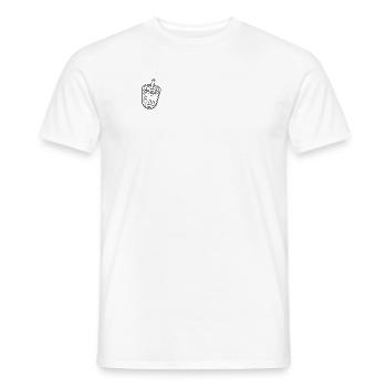 Thé à bulles - T-shirt homme - blanc - Devant - AI Model Male 178 dark (178cm)