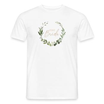 The bride - Men's T-Shirt - white - Front - AI Model Male 178 dark (178cm)