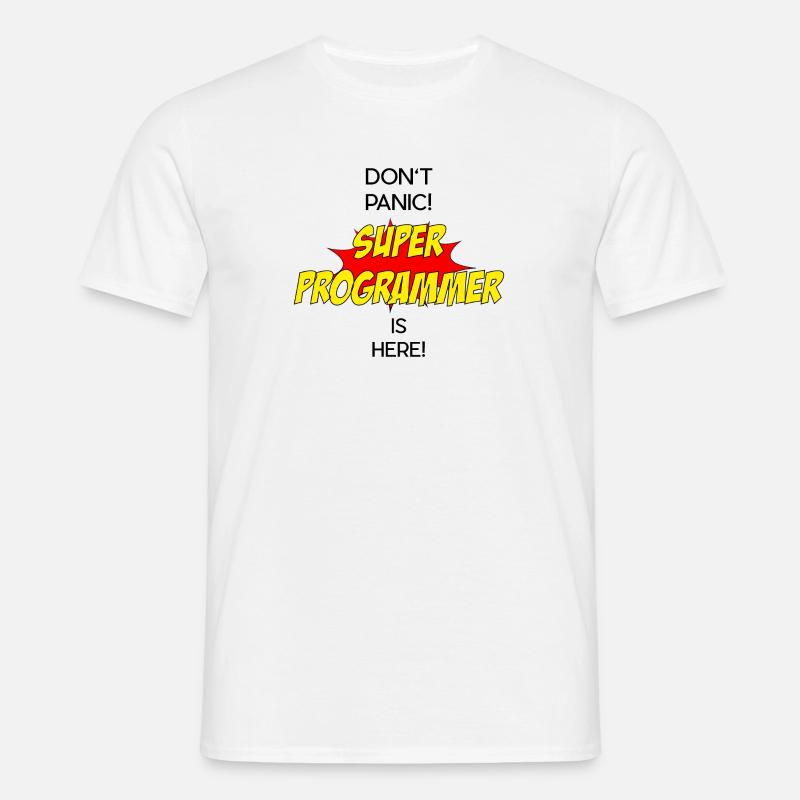 Super Programmer / Super Programmierer - Männer T-Shirt - Weiß