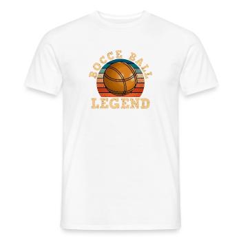 Bocce Bocci Colorful Balls Player I Gift - Men's T-Shirt - white - Front - AI Model Male 178 dark (178cm)